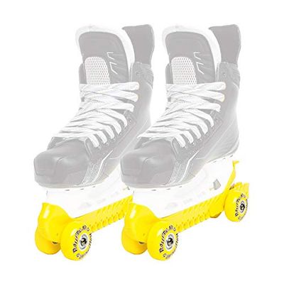 Rollergard Schaatsbeschermer met wielen geel