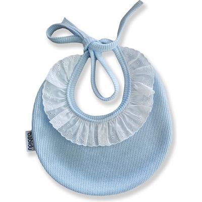 BABIDU Unisex baby slabbetje, hemelsblauw, Runde 1