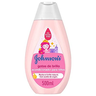 Johnson's Baby Glansdruppels conditioner voor zacht, zijdeachtig en gezond haar, 500 ml