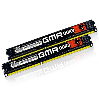 GMR Memoria per computer ad alte prestazioni DDR3 da 16 GB (2 x 8 GB) – Ultrasuoni 1600 MHz – Elevata compatibilità con tutte le marche – Aggiornamento della memoria RAM desktop – Design oro di alta