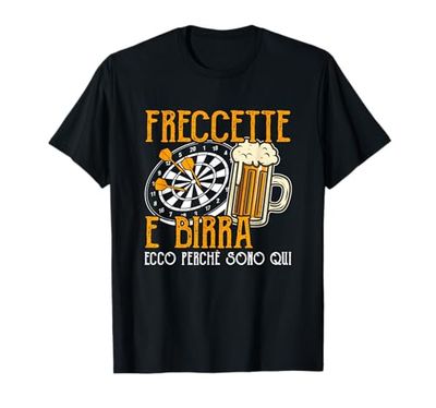 Dardo Divertente Regali Giocatore Di Freccette E Birra Maglietta