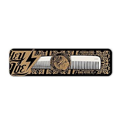 HEY JOE! - Pettine Premium In Alluminio AC05 | Pettine Professionale In Metallo Per Tagli Di Capelli Con Tecnica Forbice-Pettine - Dimensioni 170 x 30 x 2 mm