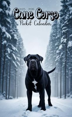 Cane Corso Pocket Calendar 2025-2026: Small 2-Year Monthly Planner For Purse