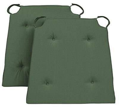 Traumnacht 3770327105 Sueño Noche Silla Cojín Basic Juego de 4, algodón, Verde, 40 x 42 x 4 cm, 4 Unidades de Medida