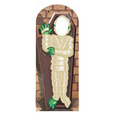 Star Cut Outs Mummy Soporte en Halloween, Multicolor