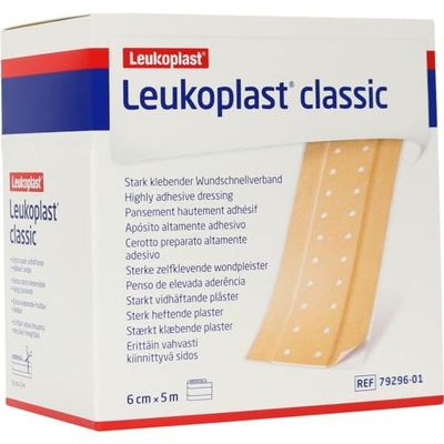 Leukoplast Classic pleister metergoed 5 m x 6 cm rol, 1 st