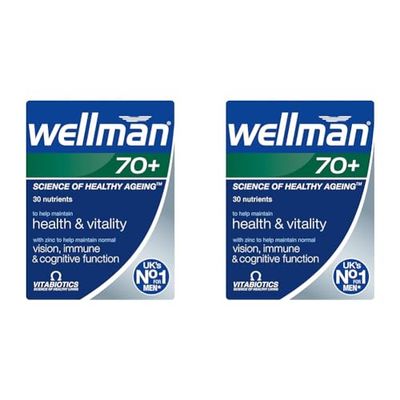 Vitabiotics Wellman 70+ - 30 Count (Pack of 2)