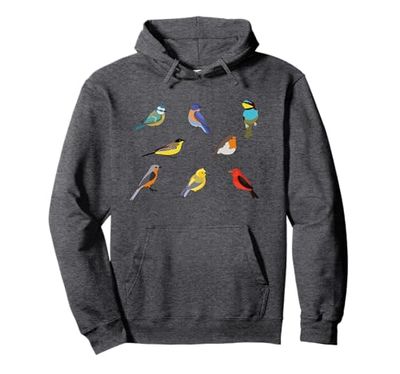 Birdwatching regalo per birdwatching per mangiatoia per Felpa con Cappuccio