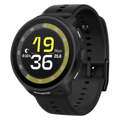 SUUNTO Run Reloj GPS Running, Pantalla Táctil AMOLED 1,32'', Ligero, Multideporte, Monitor Actividad, GPS Preciso, Seguimiento Cardíaco/Sueño, 12 Días Autonomía, 4GB Almacenamiento Música