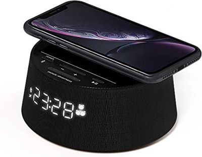 Philips Audio Pr702/12 - Reveil Numérique avec Chargeur sans Fil ( Minuterie de Veille, Alarme) Noir