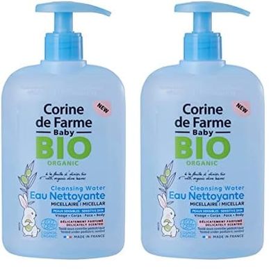 Corine de Farme Baby - Eau Nettoyante Micellaire Parfumée 500ml (Lot de 2)
