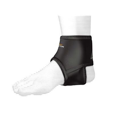 ShockDoctor Erwachsene Knöchelschützer Stützen Knöchel Kompressionsbandage, Black, L, 844-BK