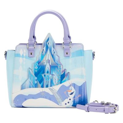 Loungefly WDTB2497 BOLSO ELSA Castle Frozen Disney, Aluminium, Azure