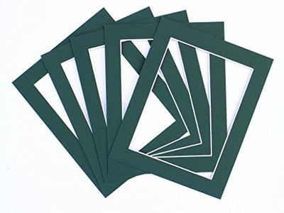 Frame Company Pack of 10 Bottle Green Mounts 12x10 for 6x4 inch *Choice of Colours*