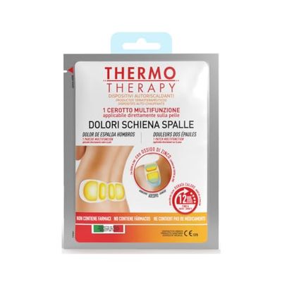 Cerotto Caldo Multifunzione Schiena e Spalle - Ideale per Alleviare i Dolori Muscolari - Calore Fino a 12 Ore - Formato: 1 Cerotto Multifunzione per Schiena e Spalle – Thermo Therapy