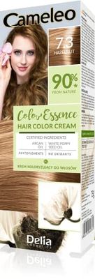 Cameleo - Color Essence - Hair Color Cream - Hazelnut - Colouring Tone- On-Tone - Effect up to 8 Washes - Natural Colour - Colour Refreshment - Nourishing - White Poppy, Argan Oils - 75g