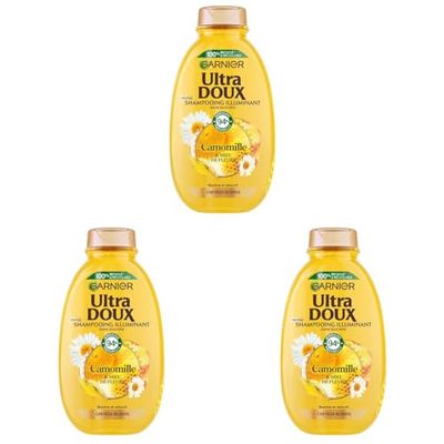 Garnier Ultra Doux Garnier Ultra Doux Shampooing illuminant camomille 300ml - Le tube de 300ml (Lot de 3)