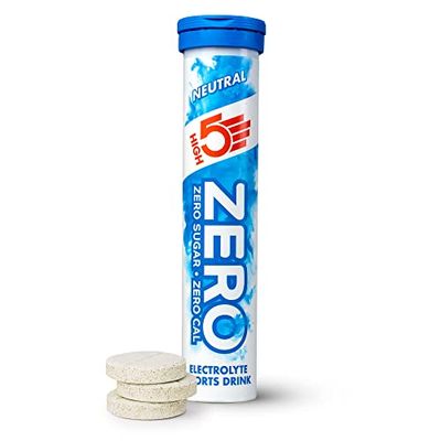 HIGH5 ZERO Electrolyte Tablet - Hydration Tablets Enhanced with Vitamin C - 0 Calories & Sugar Free - Boost Hydration, Performance & Wellness - Neutral, 20 Tablets (20x, Pack of 1)