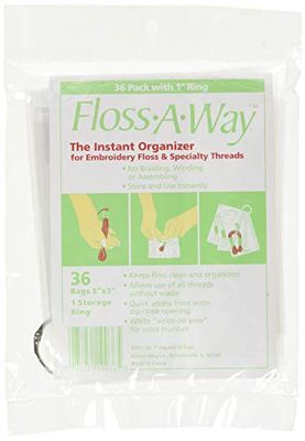 Actionväska FL36 Floss-A-Way organiseringsverktygsset, flerfärgad, 17,14 x 11,68 x 1,39 cm