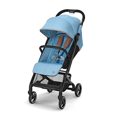 Cybex Gold Poussette BEEZY, Met One-Pull-harnas, De naissance met 4 omgevingen (max. 22 kg), Compact en ergonomisch, Beach Blue (Blauw)