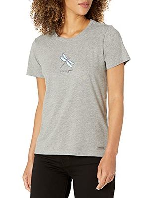 LIFE IS GOOD Dames Vintage Crusher Shine on Lighthouse T-shirt korte mouw Athletic-T-shirts