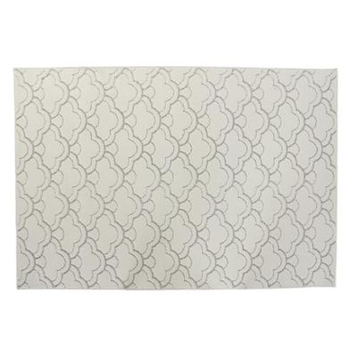 ALFOMBRA POLYESTER 120X180X1 900 GSM NUBES BLANCO