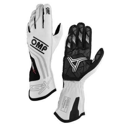 Ompracing Omp Kart Gloves Ks-X FIA 8877-2022 White, Size XL