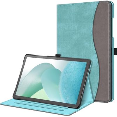 FINTIE Fodral för Samsung Galaxy Tab A9 Plus/A9+ 11 tum 2023 modell (SM- X210/X216/X218), flervinklad visning smart stativskydd med ficka automatisk uppvakning/sömn, turkos