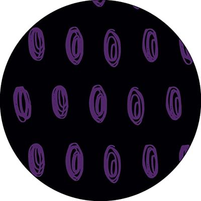 Bonateks, Round Digital Printed Mouse Pad, Non-Slip Base, for Office and Home, Diameter:22cm