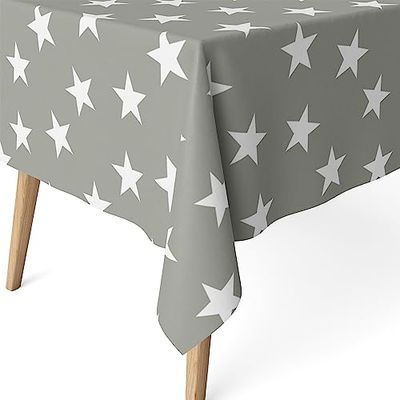 Martina Home Tovaglia resinata Polar, 240 x 140 cm, colore: grigio