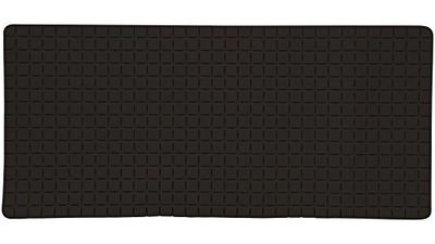 MSV Quadro Alfombrilla de Baño Antideslizante, Caucho, Negro, Talla única