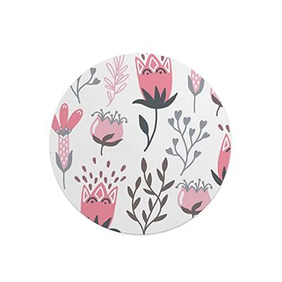 Questo Casa, Digitalt tryck runt musmatta, halkfri undersida för kontor och hem, diameter: 22 cm