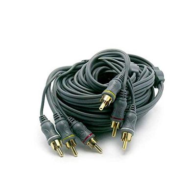 Metronic 470079-kabel audio jack stereo, 3 RCA-mannelijk/3 RCA-mannelijk, 5 m (1 video, 2 audio)