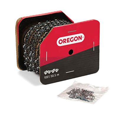 Oregon 21BPX Chain Saw Chain, 325 Inch Pitch, 058 Inch (1.5mm) Gauge, 100 ft Reel