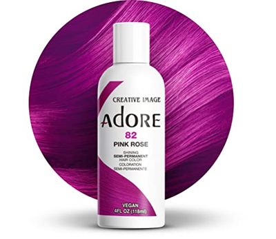 Adore, Tinta per capelli semi-permanente brillante, colore: 82 rosa