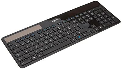 Logitech K750 Solar Tastiera Wireless, Layout Svizzero QWERTZ - ‎Nero