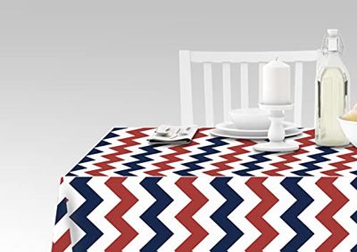 Doge Milano Nappe avec impression numérique, 100% Made in Italy Nappe antidérapante pour salle à manger, lavable et antitache, Modèle Riesi, cm 180x140