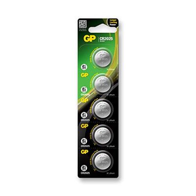Mvtek CR2025 Pile Bouton Lithium 3V, Pila Litio Unisex Adulto, Multicolore, Regular