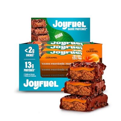 JOYFUEL Barre Protéinée VEGAN - Goûts Caramel