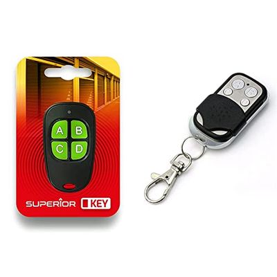 Superior KEY Radiocomando universale a quattro canali Frequenza 433.92 MHz codice fisso & TEMPO DI SALDI Telecomando Universale Per Cancello Automatico Frequenza 433,92 Mhz Codice Fisso