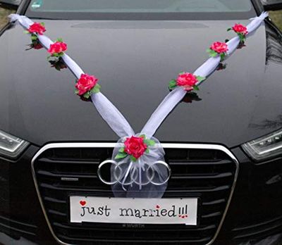 CAR JEWELRY ORGANZA M (Rosa-Viola/Bianco)