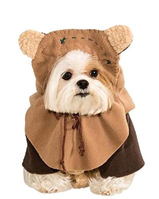 Rubie's officiella Star Wars Ewok husdjur hund kostym liten, hals till svans 28 cm, bröst 43 cm halloween