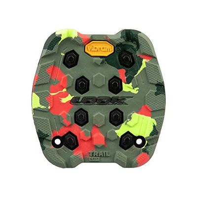 LOOK Cycle - Activ Grip Trail Pad - Pad Compatible avec Les Pédales Plates Trail Grip - Adhérence Maximale Tout Terrain - Grip en Caoutchouc Innovant - Haut Pouvoir de Traction - Camo