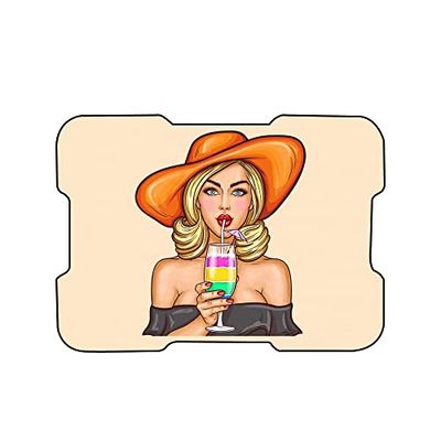 Bonamaison, Digital Printed Mouse Pad, Non-Slip Base, for Office and Home, Size: 22 x 18 cm