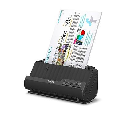 Epson ES-C320W Scanner A4 di Precisione per Documenti e Foto, Connessione Wireless, Ottimizzato per la Gestione dei Documenti, Gestione versatile dei Supporti e Bassi Consumi Energetici