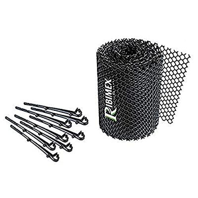 Ribiland PRGG Filet de vidange avec crochets de fixation Noir
