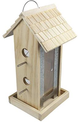 Windhager 07013 voederstation Country, silo, kippenstal, voederdispenser voor vogels, natuur