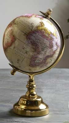 BOLA MUNDO DET. ROSA P/ORO 15DX28 CMS. 15dx28 cms