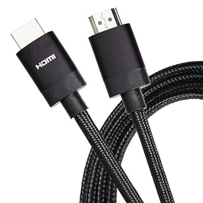 Maplin HDMI naar HDMI Kabel V2.1 8K Ultra HD 60Hz Gevlochten 3m Zwart