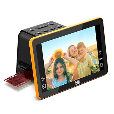 KODAK SLIDE N SCAN Digitale filmscanner Max 7"- Groot 7" LCD-scherm converteert kleur en negatieven naar zwart-wit JPEG 22MP HD